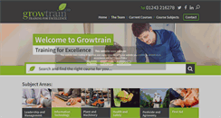 Desktop Screenshot of growtrain.co.uk